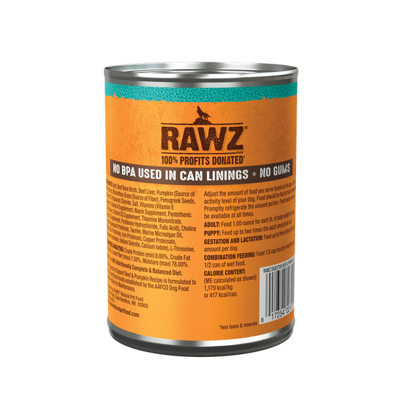 RAWZ - Digestive Support Beef & Pumpkin (Wet Dog Food)