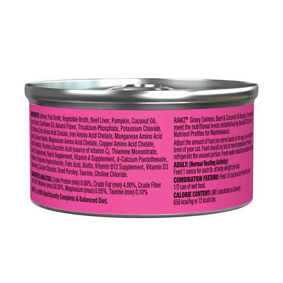 RAWZ - Gravy Salmon, Beef & Coconut Oil (Wet Cat Food)