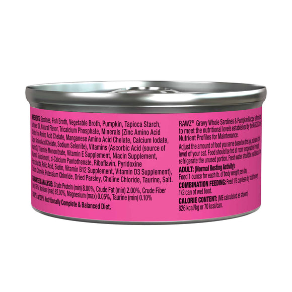 RAWZ - Gravy Whole Sardines & Pumpkin (Wet Cat Food)