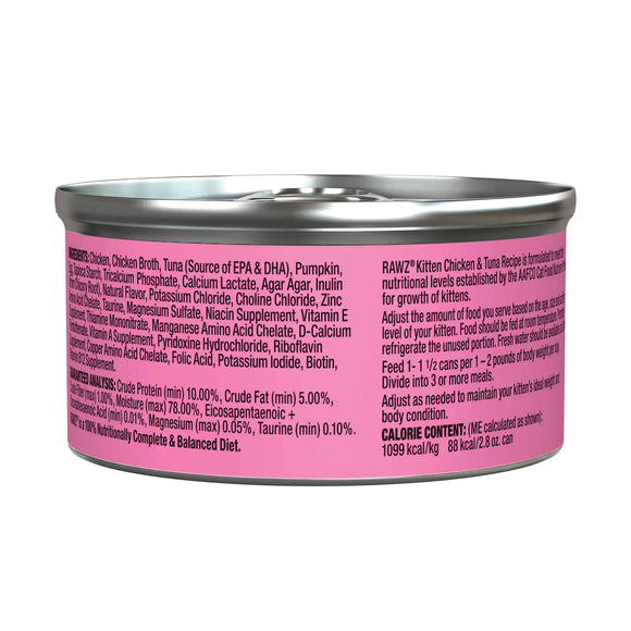 RAWZ - Kitten Chicken & Tuna (Wet Cat Food)