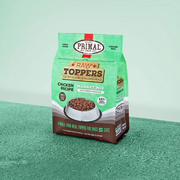 Primal - Market Mix Topper - Chicken Recipe - Frozen Product (Dog/Cat)