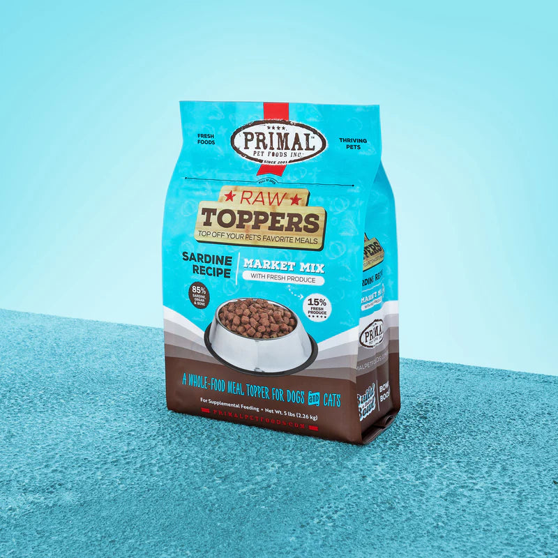Primal - Market Mix Topper - Sardine Recipe - Frozen Product (Dog/Cat)