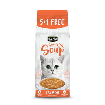 Kit Cat - Savoury Soup - Salmon (Cat Food Topper, 6 x 50g)