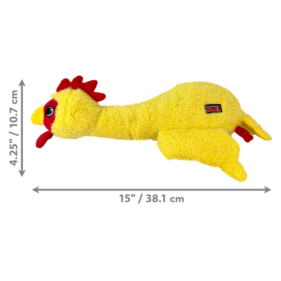 KONG Scruffs Chicken plush dog toy 3