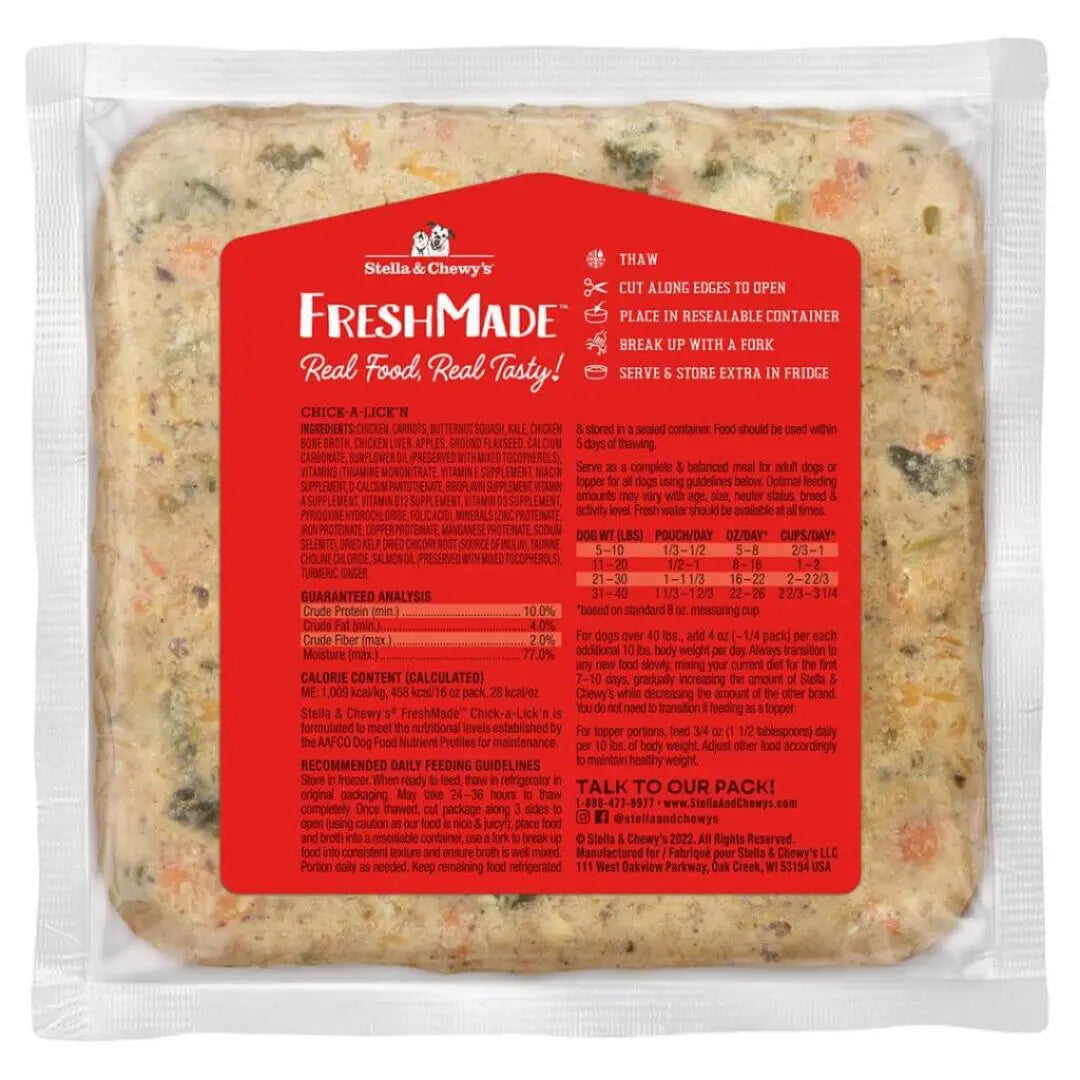 Stella & Chewy's - FreshMade - Chick-a-Lick'n Gently Cooked (For Dogs) - Frozen Product