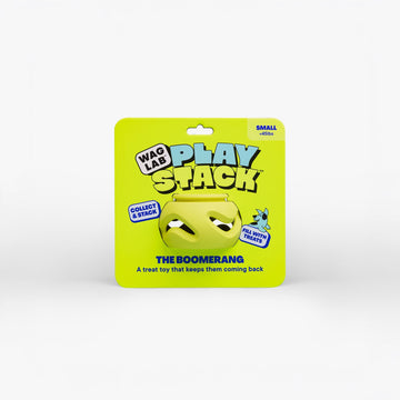 WAGLAB PlayStack The Boomerang, Green (For Dogs)