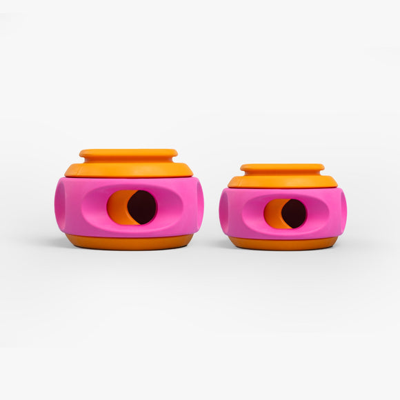 WAGLAB PlayStack The Spinner, Pink & Orange (For Dogs)