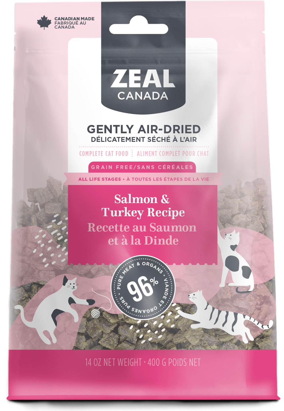 Zeal Canada - Gently Air-Dried Salmon and Turkey for Cats