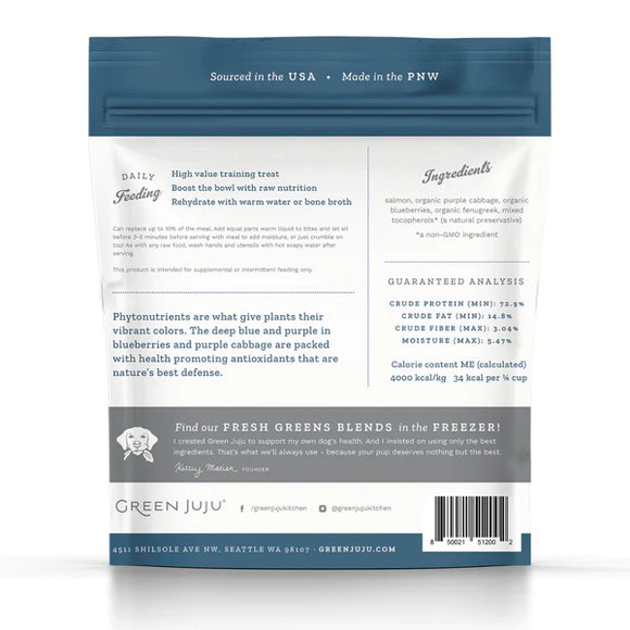 Green Juju - Salmon Blue Whole Food Bites Pack (For Dogs & Cats)
