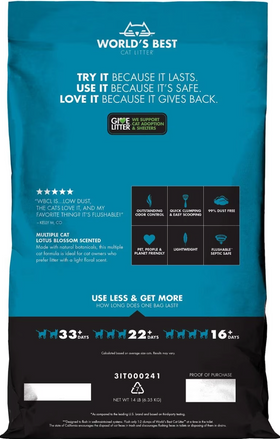 World's Best Cat Litter - Multiple Cat Lotus Blossom Scented - 0