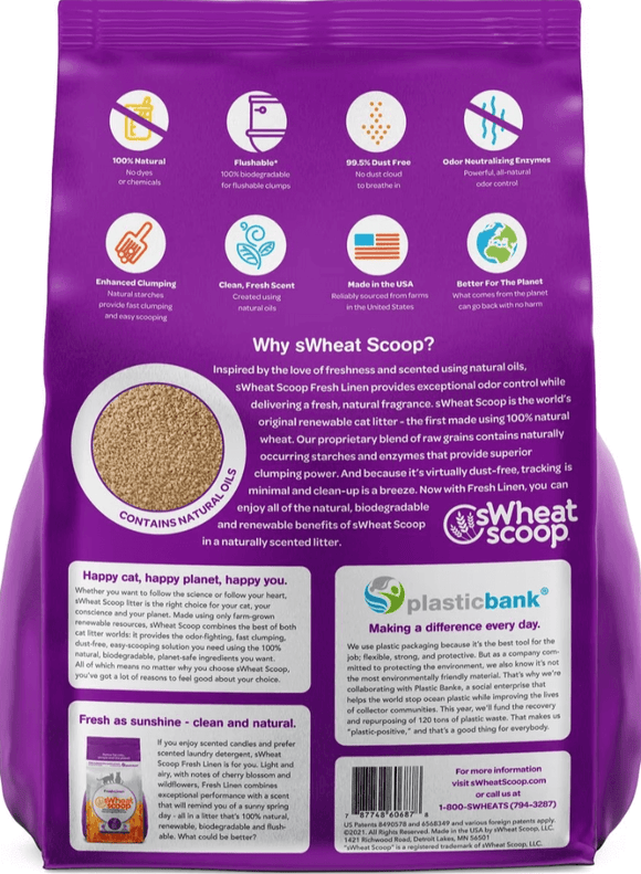 sWheat Scoop - Fresh Linen Formula Cat Litter