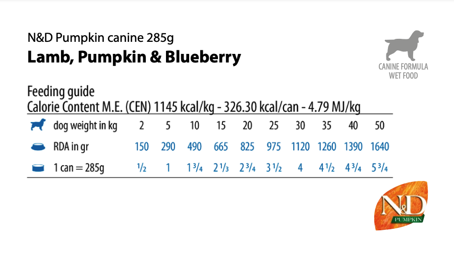 Farmina - N&D Pumpkin - Lamb, Pumpkin, and Blueberry Adult (Wet Dog Food)