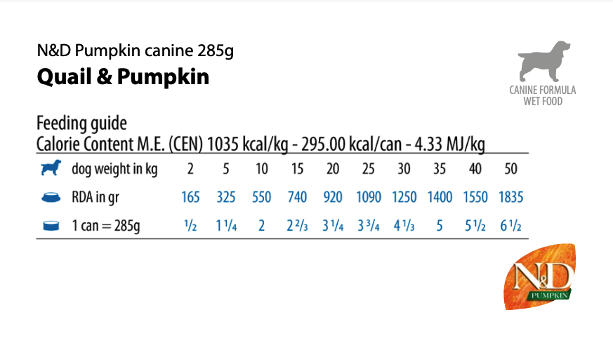 Farmina - N&D Pumpkin - Quail and Pumpkin Adult (Wet Dog Food)