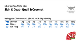 Farmina - N&D Quinoa - Skin & Coat Quail and Coconut Recipe (Wet Cat Food)