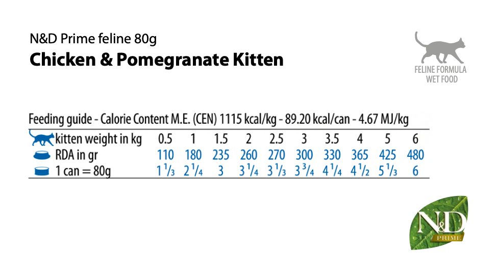 Farmina - N&D Prime - Chicken & Pomegranate Kitten Recipe (Wet Cat Food)