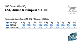Farmina - N&D Ocean -  Cod, Shrimp and Pumpkin Kitten Recipe (Wet Cat Food)