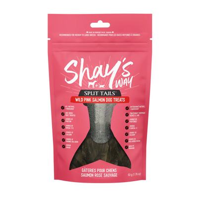 Shay's Way - Wild Pink Salmon Split Tails (For Dogs)