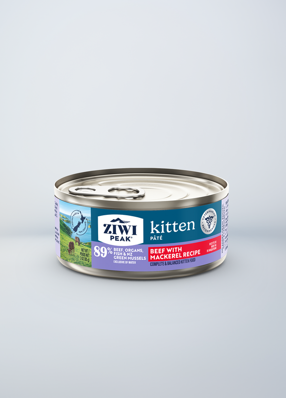 ZiwiPeak Wet Beef with Mackerel Recipe for Kittens