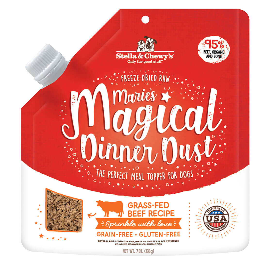 Stella & Chewy's - Marie's Magical Dinner Freeze-Dried Raw Dust Grass-Fed Beef Dog Food Topper