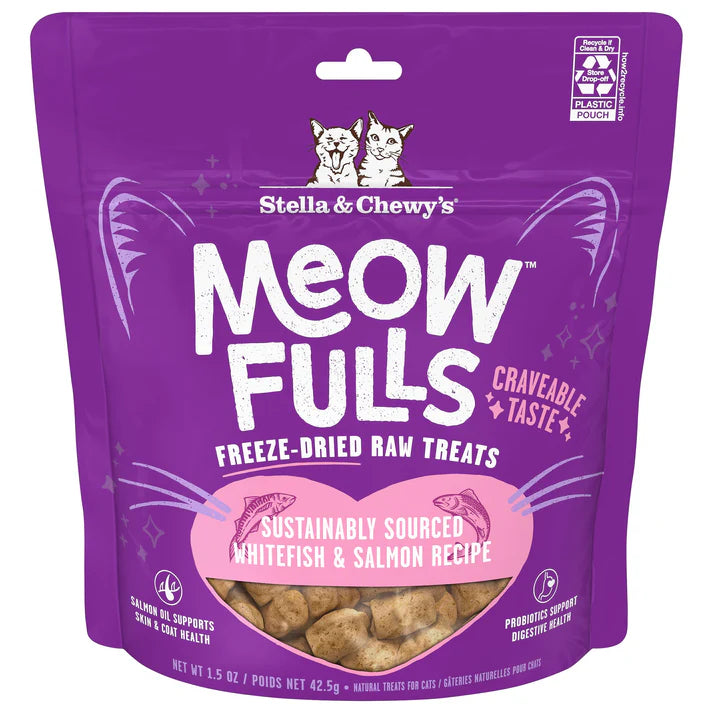 Stella & Chewy's - Meowfulls Whitefish & Salmon (Cat Treats)