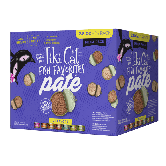 Tiki Cat - Mega Packs - Fish Favorites Pate (For Cats)