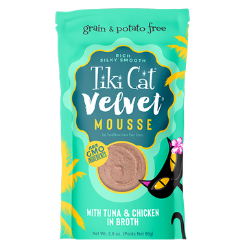 Tiki Cat - Velvet Mousse - Tuna & Chicken Recipe (For Cats)