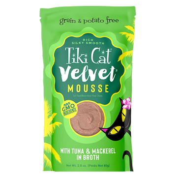 Tiki Cat - Velvet Mousse - Tuna & Mackerel Recipe (For Cats)