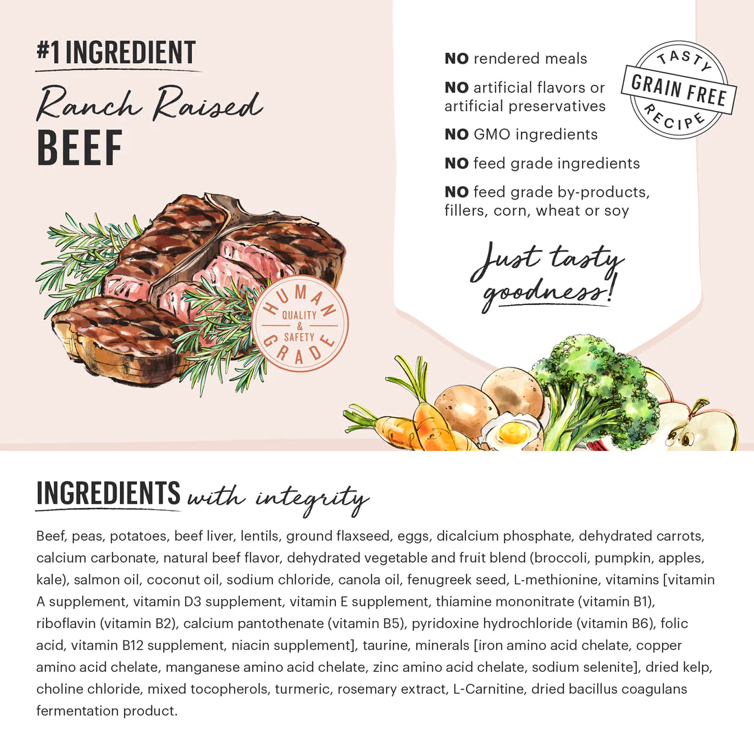 The Honest Kitchen - Whole Food Clusters - Grain Free Beef Small Breeds (Dry Dog Food)