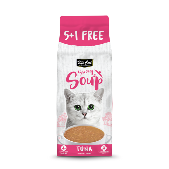 Kit Cat - Savoury Soup - Tuna (Cat Food Topper, 6 x 50g)