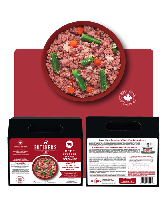 The Butcher's Pup - Beef Sous-Vide dinner (For Dogs) - Frozen Product