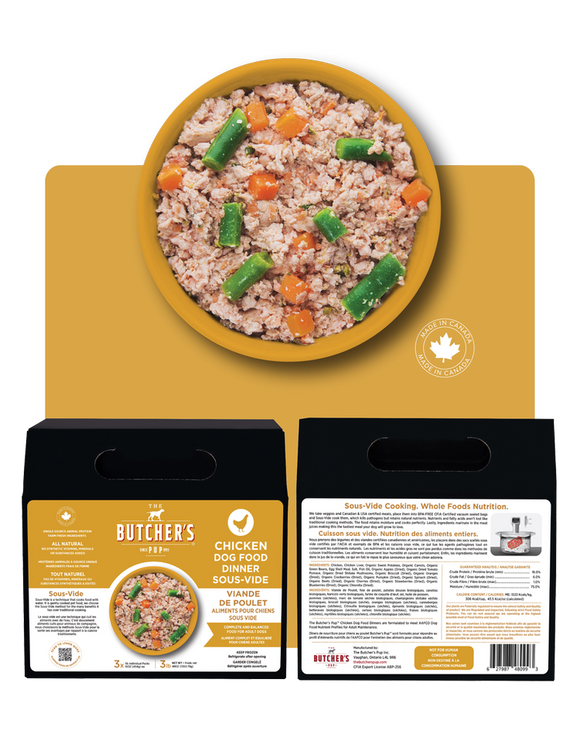 The Butcher's Pup - Chicken Sous-Vide Dinner (For Dogs) - Frozen Product