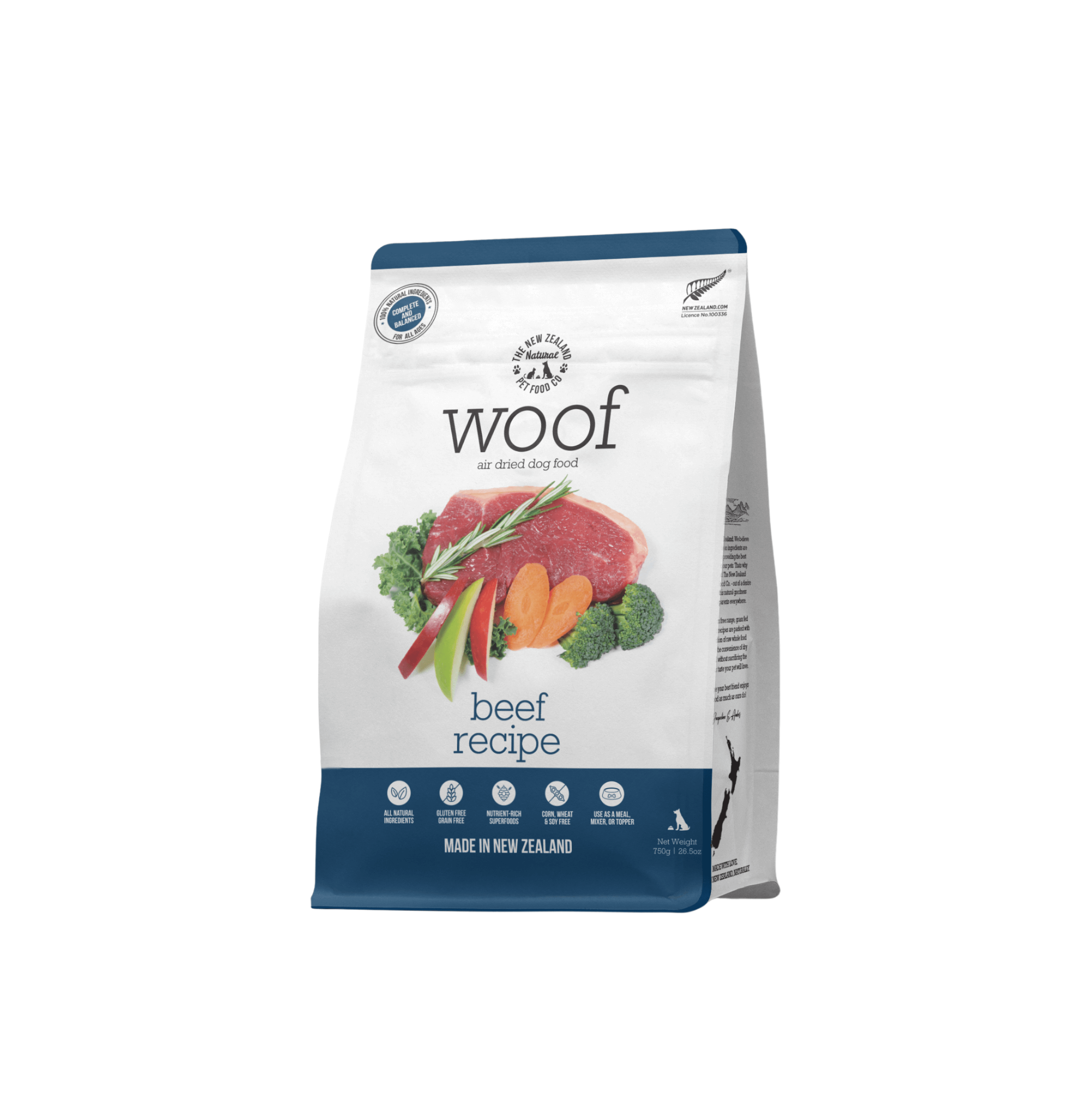 The NZ Natural Pet Food Co. - Woof - Air-Dried Beef (For Dogs)