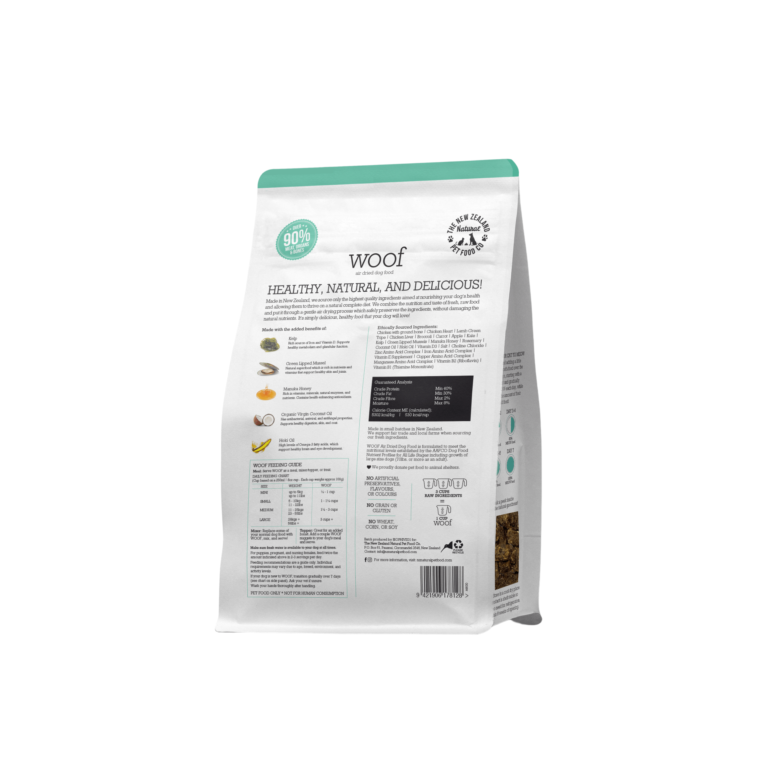 The NZ Natural Pet Food Co. - Woof - Air-Dried Chicken (For Dogs)