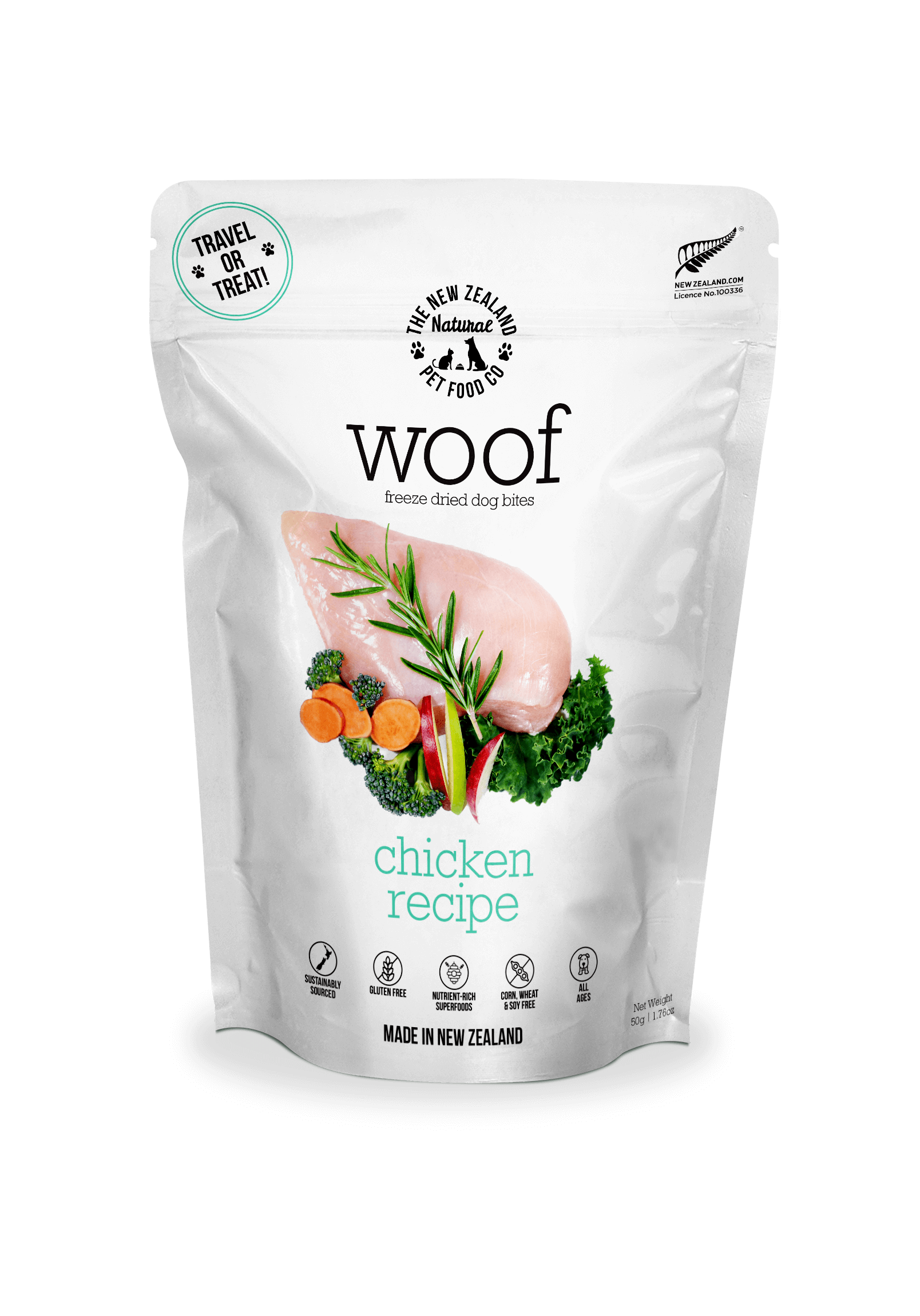 The NZ Natural Pet Food Co - Woof - Freeze-Dried Chicken Treats (For Dogs)
