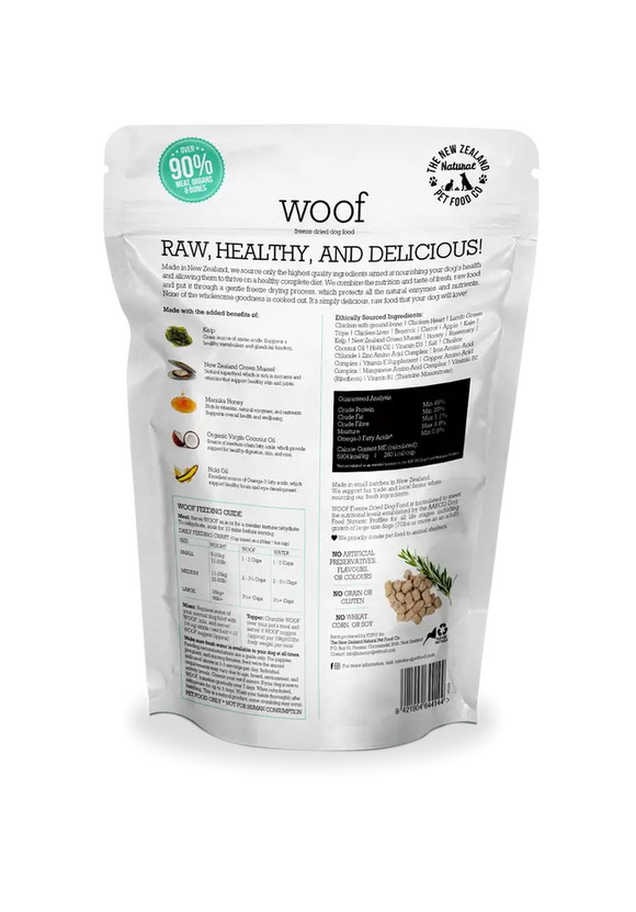 The NZ Natural Pet Food Co. | Woof | Freeze-Dried Chicken (For Dogs) | Pet Store Toronto