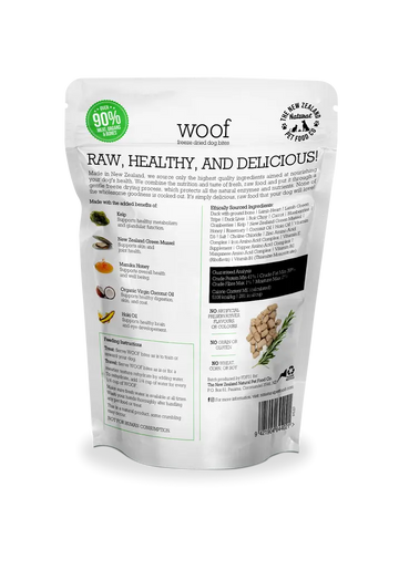 The NZ Natural Pet Food Co. | Woof | Freeze-Dried Duck | Dog Treat