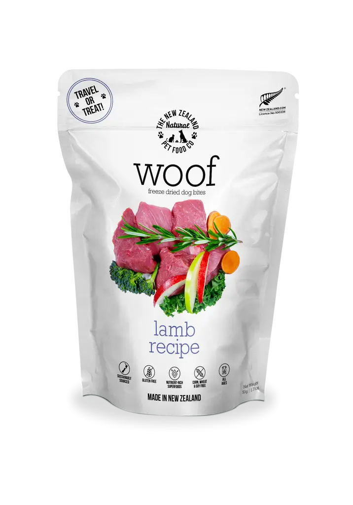 The NZ Natural Pet Food Co. | Woof | Freeze-Dried Lamb | Dog Treat