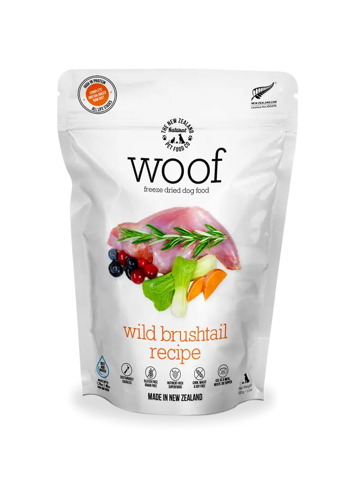 The NZ Natural Pet Food Co. | Woof | Freeze-Dried Wild Brushtail (For Dogs) | Pet Store Toronto