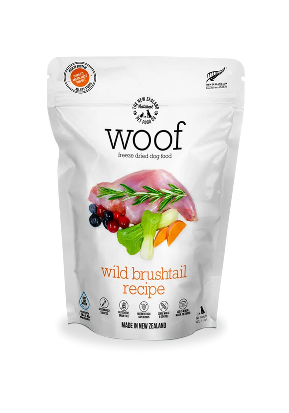 The NZ Natural Pet Food Co. | Woof | Freeze-Dried Wild Brushtail (For Dogs) | Pet Store Toronto