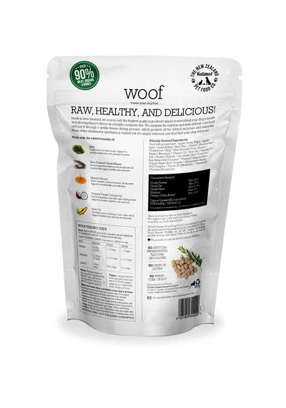 The NZ Natural Pet Food Co. - Woof - Freeze-Dried Wild Goat (Treat For Dogs)