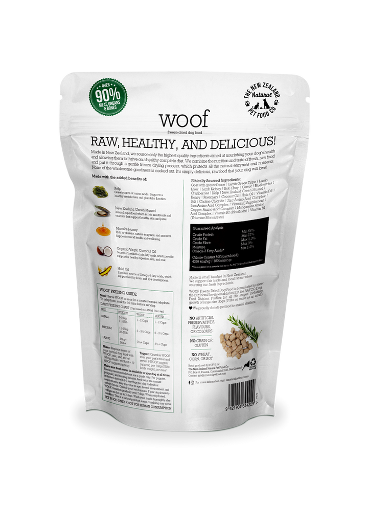 The NZ Natural Pet Food Co. - Woof - Freeze-Dried Wild Goat (Treat For Dogs)