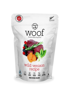 The NZ Natural Pet Food Co. | Woof | Freeze-Dried Wild Venison (For Dogs) | Pet Store Toronto