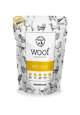 The NZ Natural Pet Food Co. | Woof | Freeze Dried Wild Goat | Dog Treats