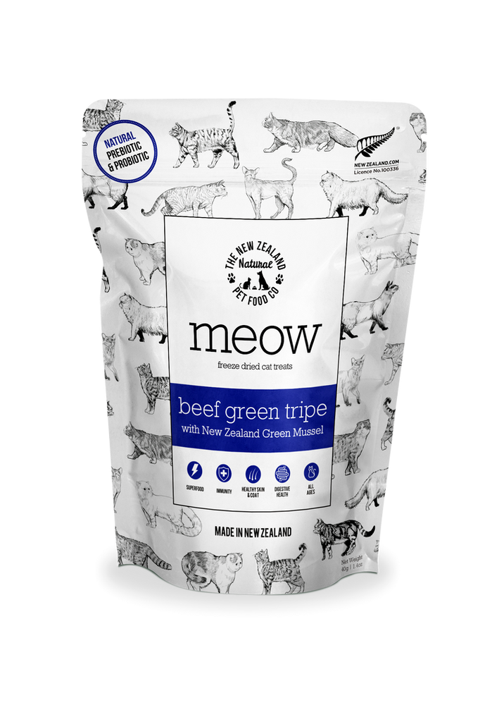 The NZ Natural Pet Food Co. - meow - Freeze Dried Beef Tripe (Treat For Cats)