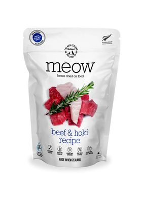The NZ Natural Pet Food Co. | meow | Freeze Dried Beef & Hoki Recipe (For Cats) - Pet Store Toronto