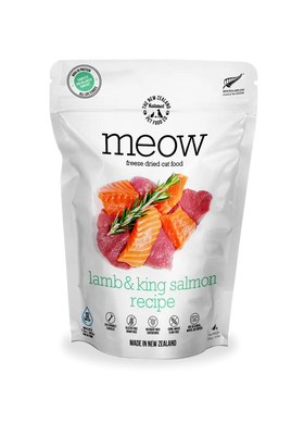 The NZ Natural Pet Food Co. | meow | Freeze Dried Lamb & King Salmon Recipe (For Cats) | ARMOR THE POOCH
