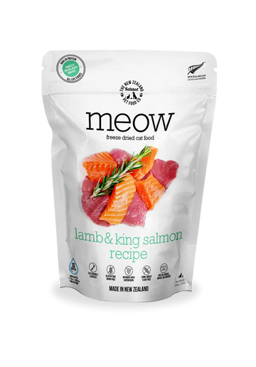 The NZ Natural Pet Food Co. | meow | Freeze Dried Lamb & King Salmon Recipe (For Cats) | ARMOR THE POOCH