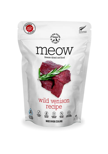 The NZ Natural Pet Food Co. | meow | Freeze Dried Venison Recipe | Cat Food