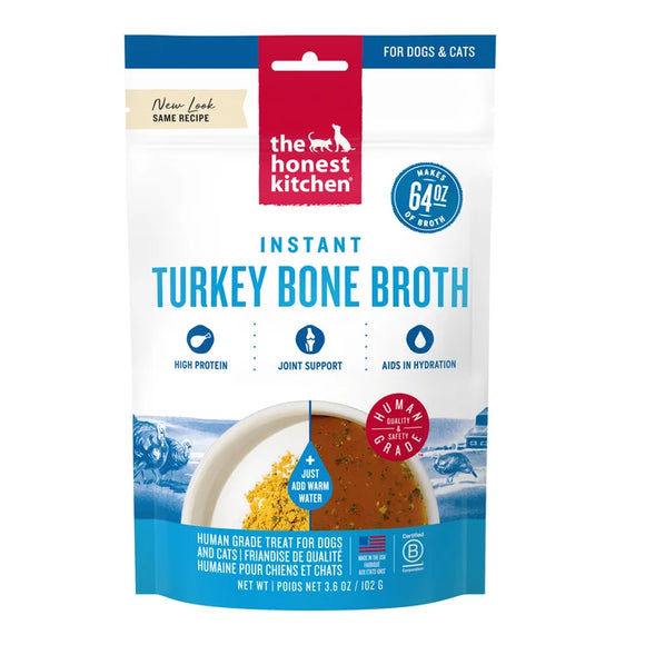 The Honest Kitchen - Instant Bone Broth - Turkey & Turmeric (Dog)
