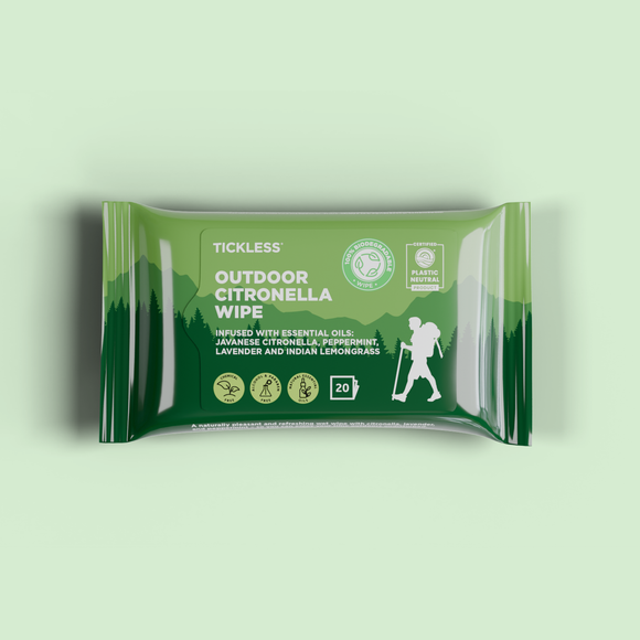 Tickless - Outdoor Citronella Wipe (For Human Adults)